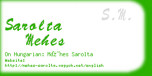 sarolta mehes business card